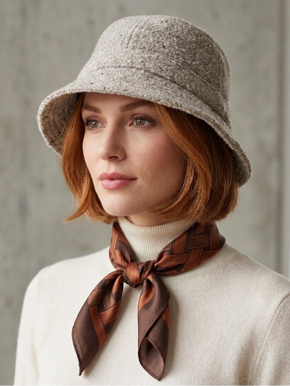 Irish Tweed Wool Bucket Hat | Hanna Hats of Donegal | Small